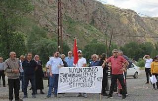 Doğalgazları olmadığı için eylem yaptılar