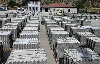 Doğaltaş ve Beton Elemanları Tesisinde üretim...