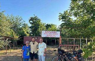 Dünyaca ünlü bisikletli gezgin Bafra’da