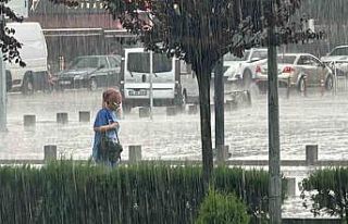 Düzce’de yağış başladı