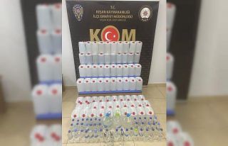 Edirne’de 387 litre sahte alkol ele geçirildi