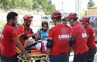 Elazığ’da yangın tatbikatı gerçeğini aratmadı
