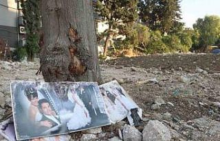 Enkazdan geriye kalan fotoğraf duygulandırdı