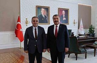 ERÜ Rektörü Prof. Dr. Altun, Sağlık Bakanı Dr....