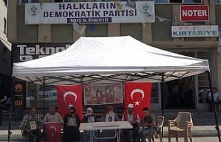 Evlat nöbetindeki annelerin eylemi devam ediyor