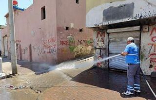 Eyyübiye’de sokak yıkama rutine dönüyor