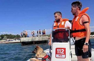 Ezine’de boğulma vakalarına karşı K9 köpeği...