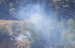 Feke’deki orman yangını erken müdahaleyle büyümeden...