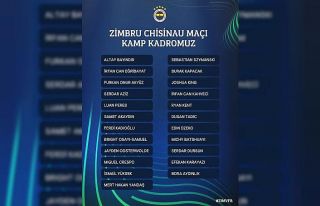Fenerbahçe’nin Zimbru maçı kamp kadrosu açıklandı