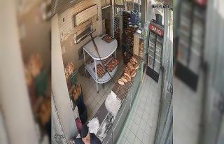 Fırından yardım kutusunu çaldı