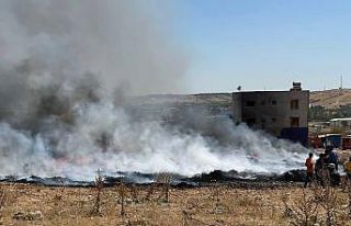 Gaziantep’te çöplük alanda çıkan yangın kontrol...