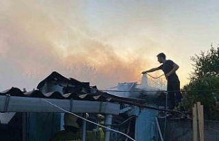 Gönen’de çıkan yangında 1 kişi yaralandı