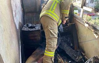 Gönen’de evin balkonunda çıkan yangın korkuttu