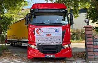 Gurbetçilerin depremzedeler için gönderdiği yardım...