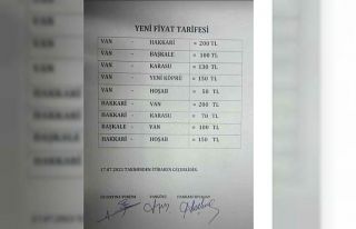 Hakkari’de yolcu minibüslerine zam