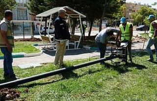 Haliliye’de park çalışması