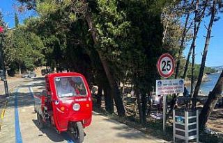 Hamsilos ve Akliman’a motosikletli temizlik ekibi