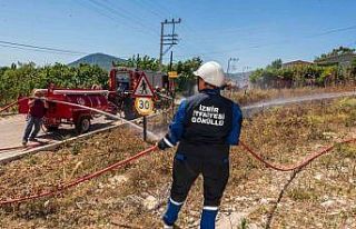 Hem hayatı paylaşıyor, hem alevlere birlikte müdahale...