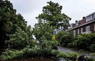 Hollanda’yı fırtına vurdu: 1 ölü