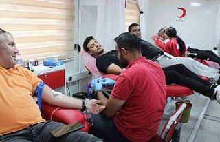 Iğdır’da Kızılay’ın kan bağışı kampanyasına...