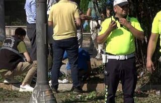 İl Göç İdaresi önünde bulunan şüpheli çanta...