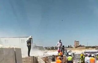 İnşaat malzemeleri alev aldı