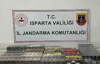 Isparta’da çok sayıda kaçak sigara ele geçirildi