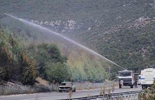 İzmir’de araçtaki alevlerin ormana sıçraması...