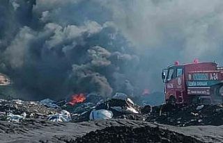 İzmir’de atık depolama tesisinde yangın
