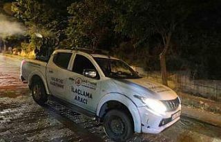 Kağıthane’de haşerelere karşı ilaçlama çalışmaları...