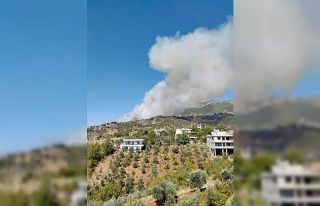 Kahramanmaraş’taki orman yangınına müdahale...