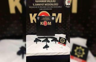 Karaman’da silah ticaretinden gözaltına alınan...