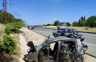 Keşan’da iki otomobil çarpıştı: 6 yaralı