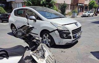 Keşan’da otomobil ile motosiklet çarpıştı:...