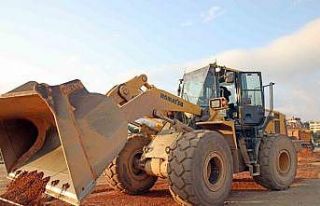 Kestel Yeni Üniversite Yolu’nda kaldırım çalışması...