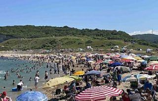 Kırklareli plajlarında bayram tatili yoğunluğu