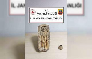 Kocaeli’de Bizans dönemine ait tarihi eser ele...