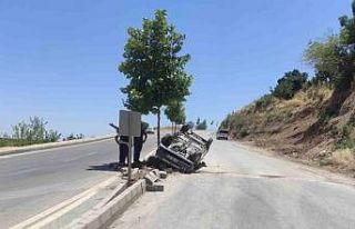 Kontrolden çıkan otomobil takla attı: 4 yaralı