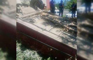 Kontrolden çıkan otomobil takla attı: 5 yaralı