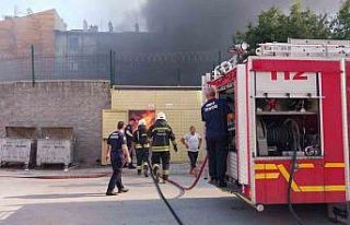 Konya’da depo yangını