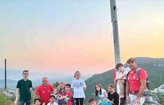 Küçük dağcılar uygulamalı eğitimde performanslarını...