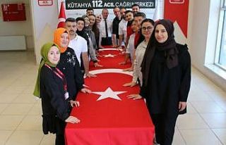 Kütahya 112 Acil Çağrı Merkezinde aday memurlar...