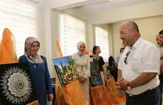 Kütahya’da Keçe Yapımı Kursu sergisi