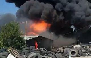 Lastikler alev topuna döndü