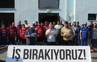 Lüleburgaz Belediyesi işçilerinden iş bırakma...