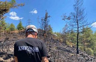 MAG AME gönüllüleri Marmaris yangının söndürülmesine...