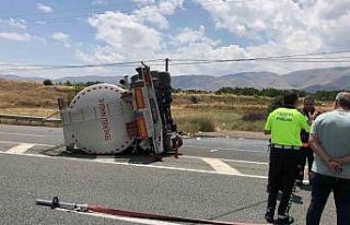 Malatya-Elazığ karayolunda facianın eşiğinden...