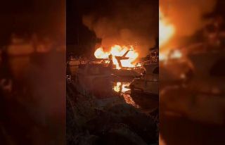 Maltepe’de tekne yangını