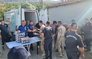 Manisa Büyükşehir ve MASKİ yangın bölgesinde...