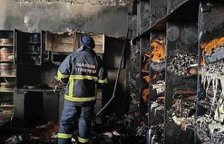 Mardin’de mobilya deposunda yangın